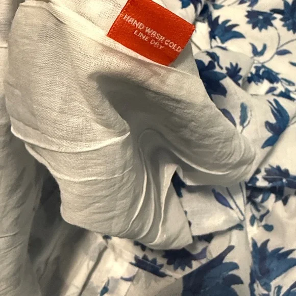 LONG SLEEVE SHIRT DRESS MINI- MARION BLUE - Picture 8 of 10